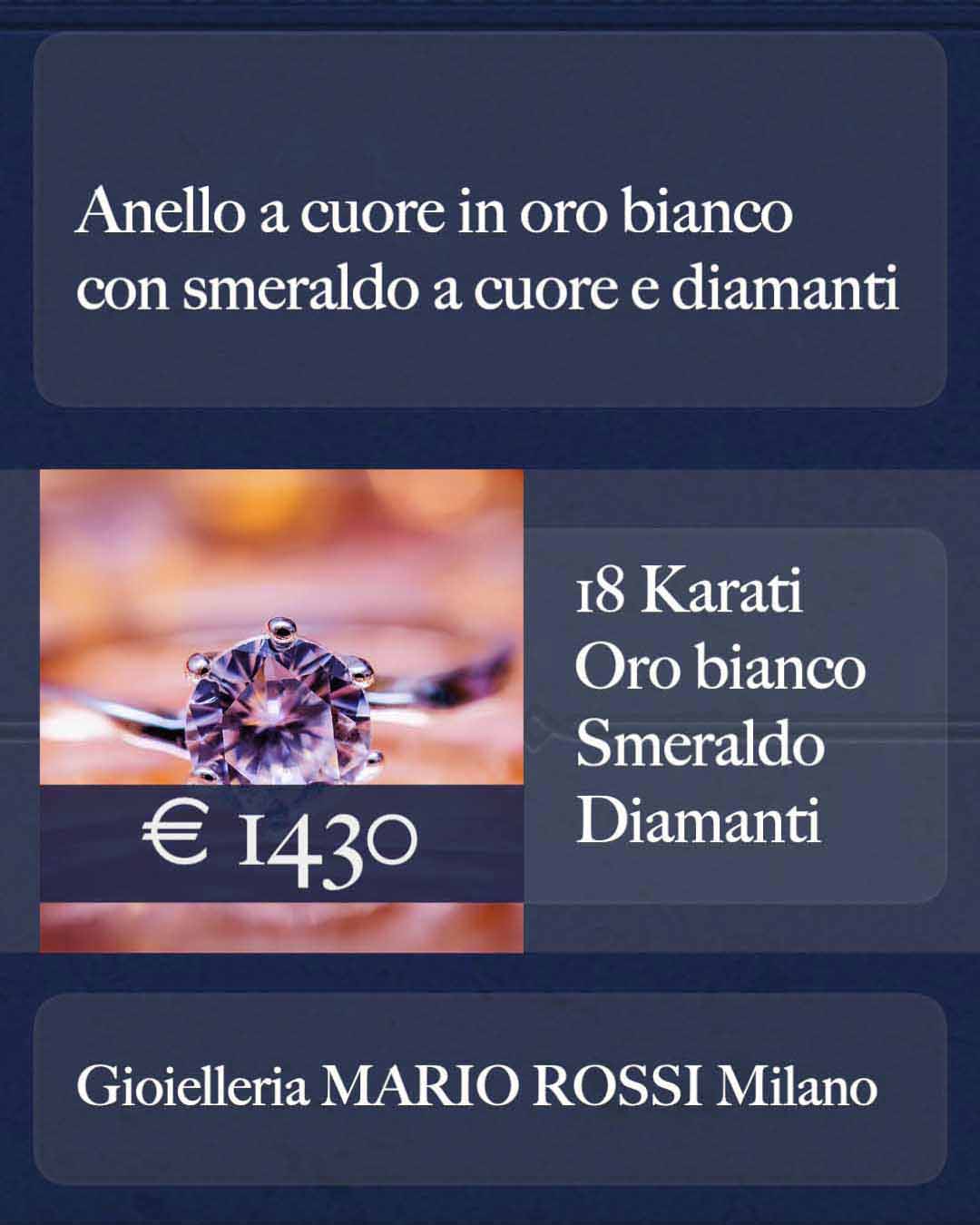 Crea un videocatalogo gioielli per i tuoi clienti sui social